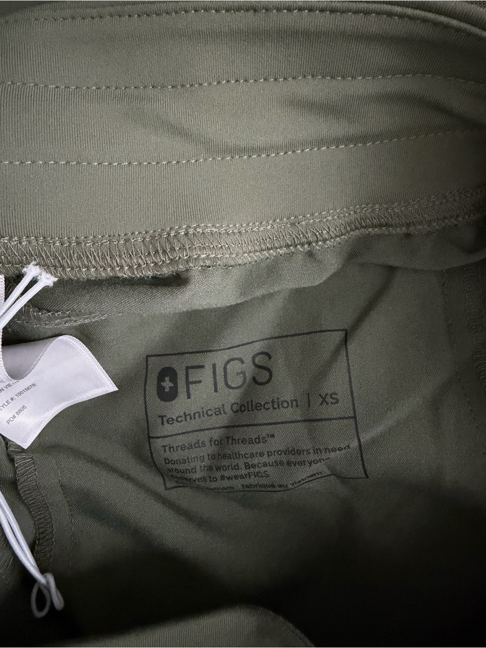 New Figs High Waisted Isabel Wide Leg Scrub Pants XS - Picture 6 of 6